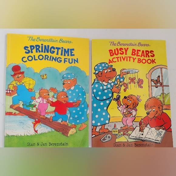 Springtime Coloring Fun & Busy Bears Activity Book Set!! - Picture 1 of 7